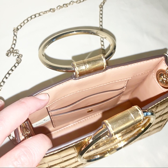 Kate Spade White Rock Road Luxe Mini Sam Bag  Gold - Picture 6 of 8